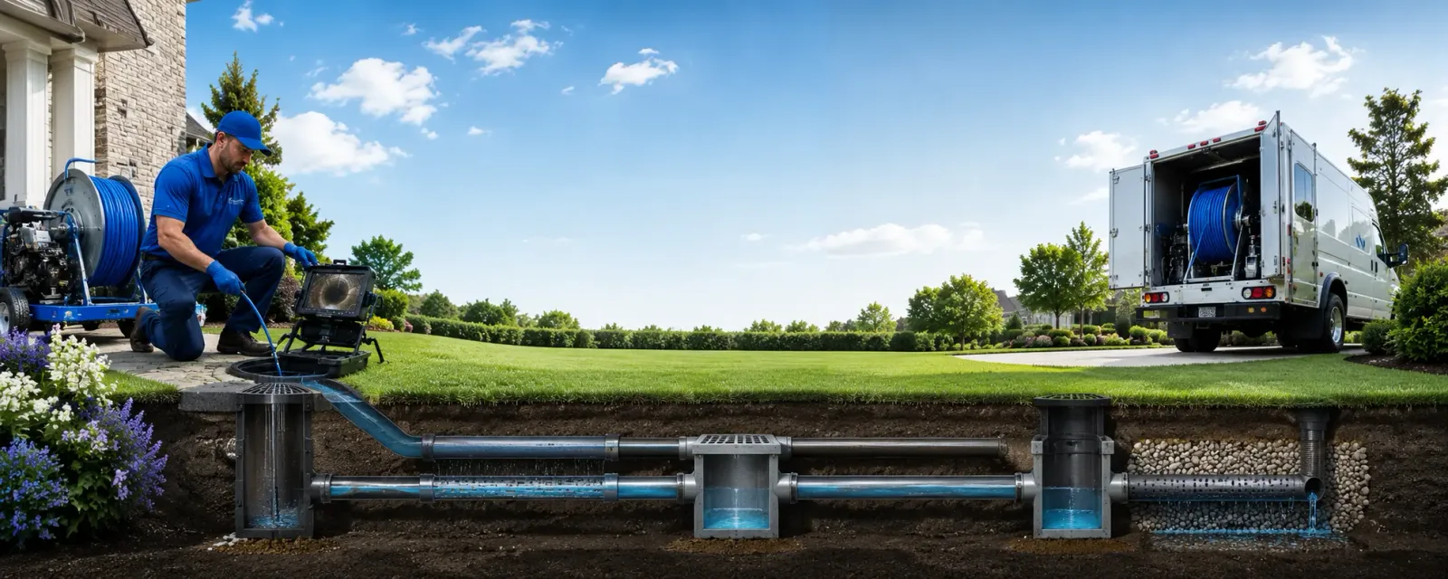 Outdoor drain cleaning information for Glenford, NY